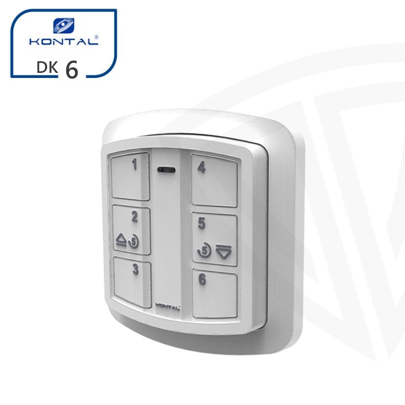 Kontal DK6 6 Kanallı Panjur Tipi Uzaktan Kumanda