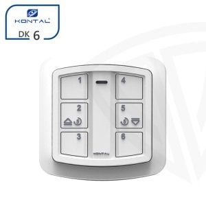 Kontal DK6 6 Kanallı Panjur Tipi Uzaktan Kumanda