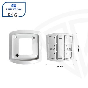 Kontal DK6 6 Kanallı Panjur Tipi Uzaktan Kumanda
