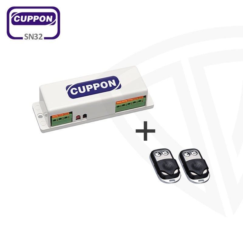 Cuppon SN32 Plus Kepenk Kontrol Kartı + 2 Ad 2BK Kumanda Set