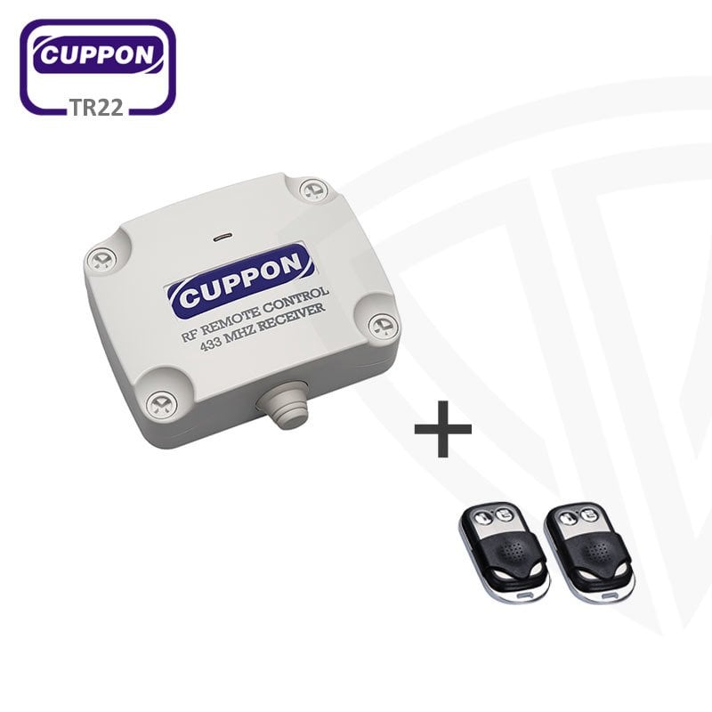 Cuppon TR22 Plus Trafolu Kepenk Kontrol Kartı + 2 Ad 2BK Kumanda Set