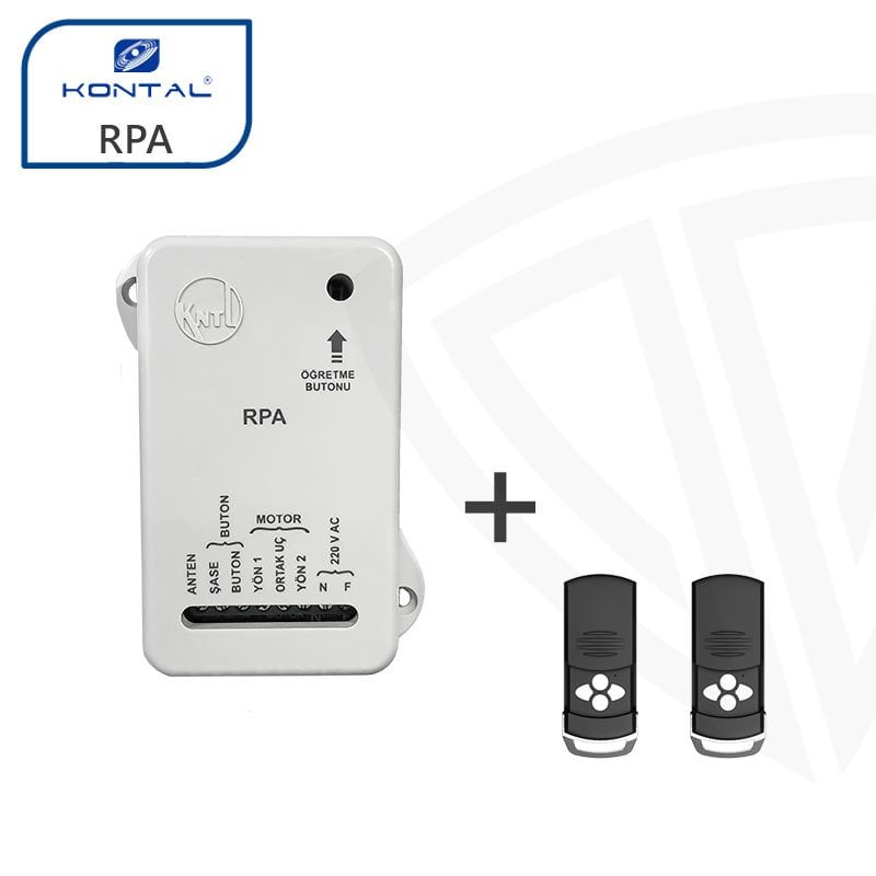 Kontal RPA Trafolu Kepenk Kontrol Kartı + 2 Ad Rolan4S Kumanda Set
