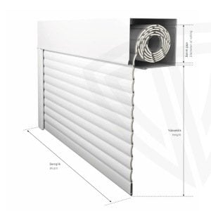 250x200cm 55lik Alüm. Pencere Panjuru Set