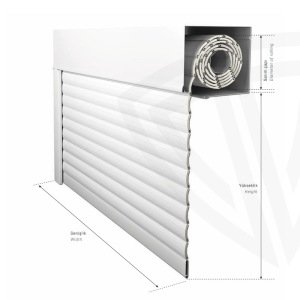 250x250cm 55lik Alüm. Pencere Panjuru Set