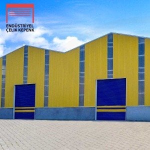 400x300cm 120lik 0,8mm Tüp Motorlu Çelik Kepenk Seti