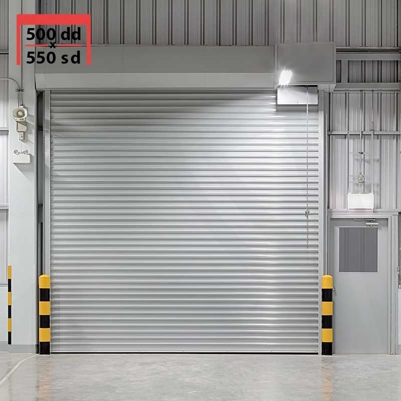 500x550cm 120lik 0,8mm Zincirli Motorlu Çelik Kepenk Seti