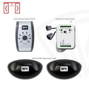 120x220cm BFT Vista Çift Kanat Fotoselli Kapı Seti