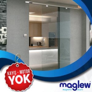 100x220cm Varda Maglev Tek Kanat Fotoselli Kapı Seti