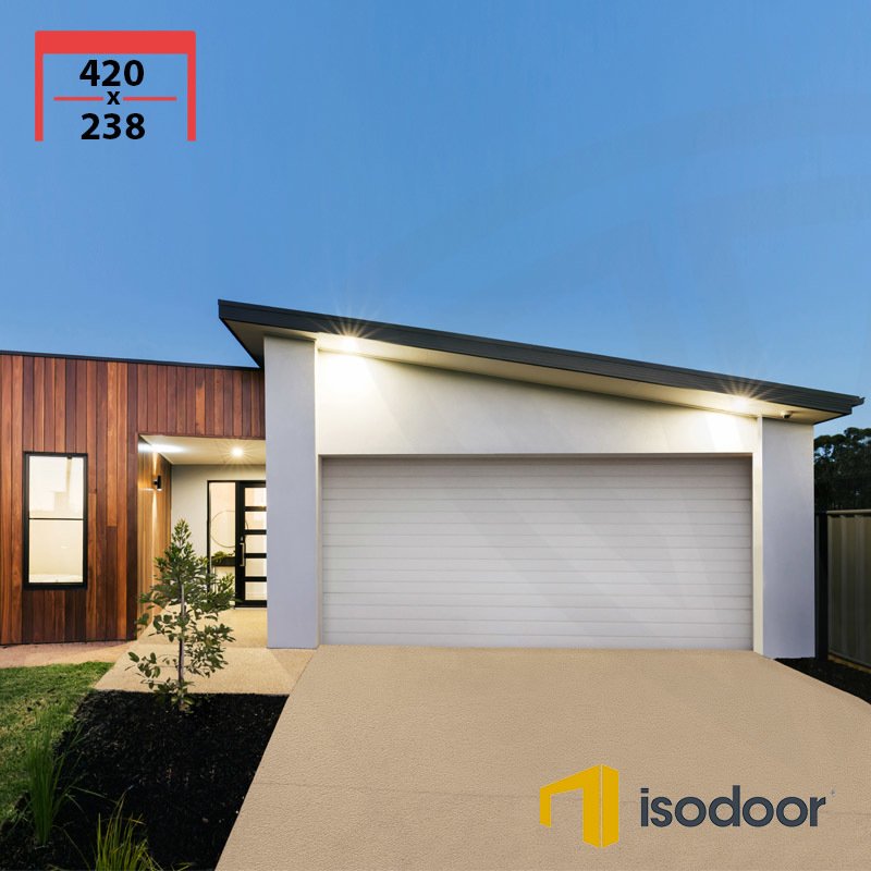 420x238cm İsodoor Seksiyonel Garaj Kapısı (Motorsuz)