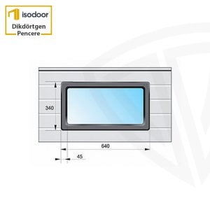 Dikdörtgen Köşeli Pencere