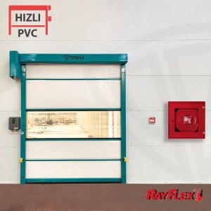 350x400cm Rayflex Uniroll Sarmal Tip Hızlı Pvc Kapı Seti