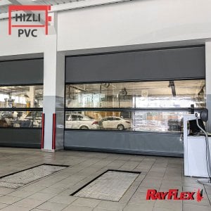 350x400cm Rayflex Uniroll Sarmal Tip Hızlı Pvc Kapı Seti