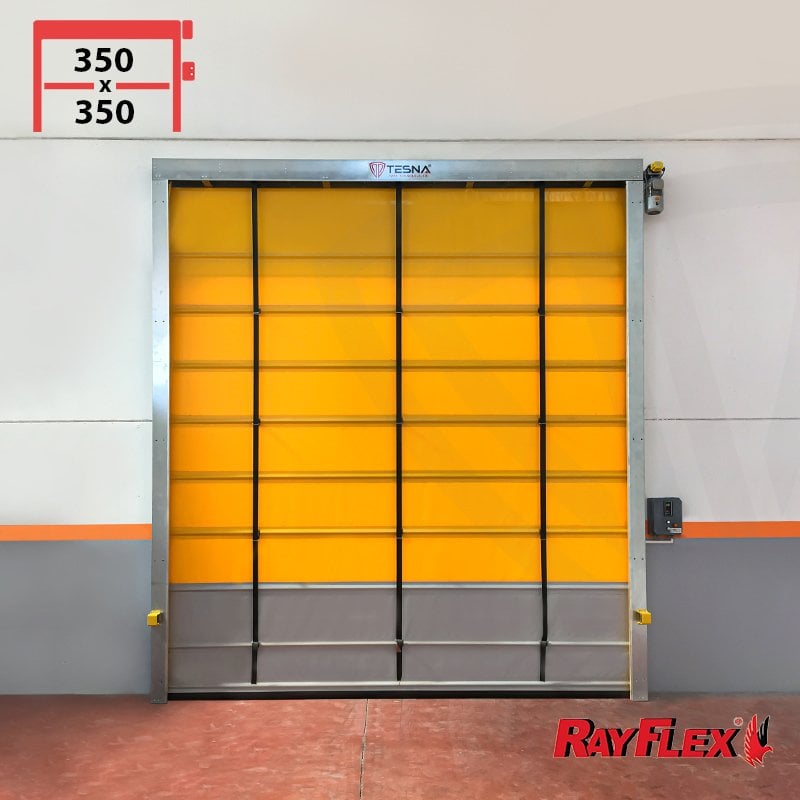 350x350cm Rayflex Unifold Katlanır Tip Hızlı Pvc Kapı Seti