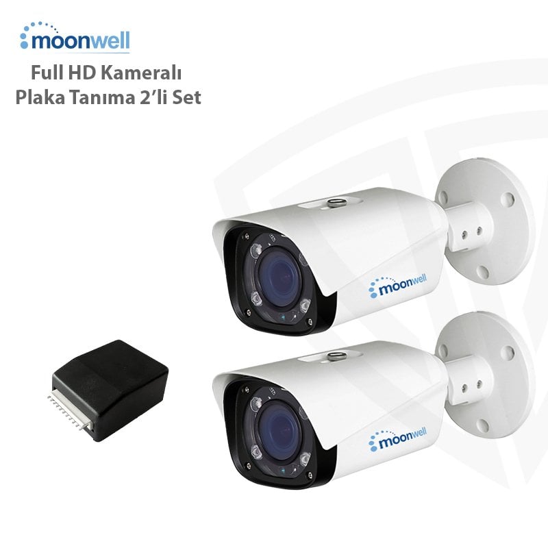 Moonwell 2 Kameralı Full HD Plaka Tanıma Sistemi (Eko Set)