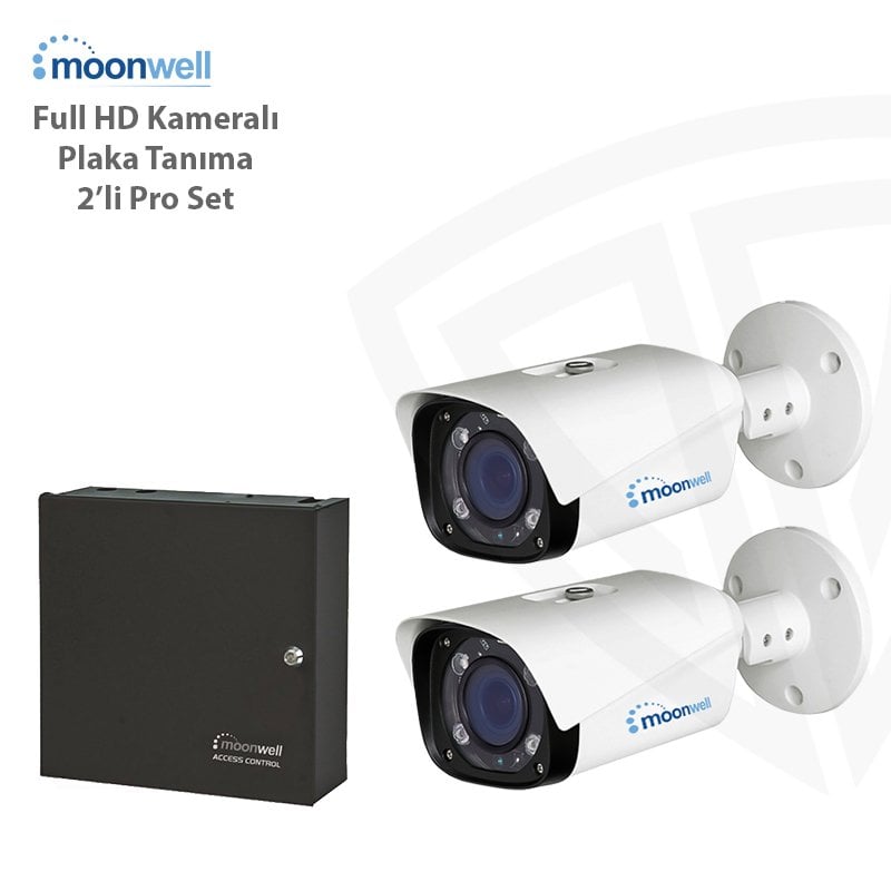 Moonwell 2 Kameralı Full HD Plaka Tanıma Sistemi (Pro Set)
