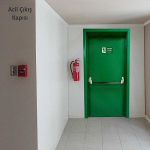 90x215cm Acil Çıkış Kapısı (Panik Bar Dahil)