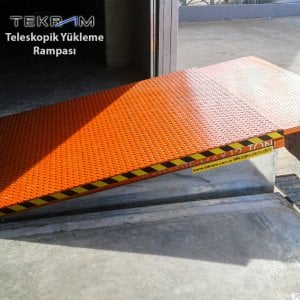 200x250cm Tekram Teleskopik Yükleme Rampası 8 Ton