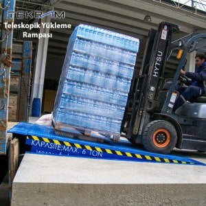 200x250cm Tekram Teleskopik Yükleme Rampası 8 Ton