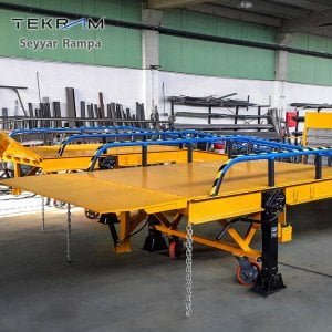 10500x200cm Tekram Seyyar Yükleme Rampası 8 Ton