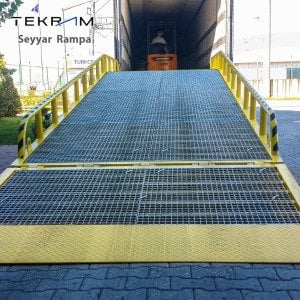 10500x200cm Tekram Seyyar Yükleme Rampası 8 Ton