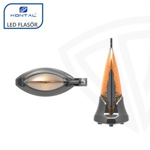 Kontal Led Flaşör 24V / 230V (Antenli)