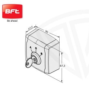 BFT Q.BO Key Anahtarlı Şalter